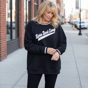 Burn Boot Camp BLACK Sweatshirt Size XL